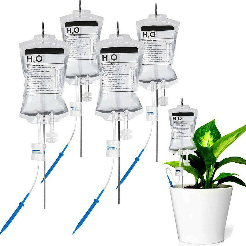 4Pcs 350ml Plant Watering Drip Irrigation Bags Adjustable Auto Watering Bag with 4 Hooks 4Pcs 350ml Plant Watering Drip Irrigation Bags Adjustable Auto Watering Bag with 4 Hooks